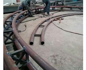 钢结构弧形物架加工